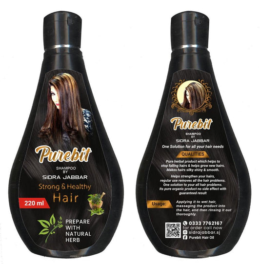 Purebit shampoo by sidra jabbar